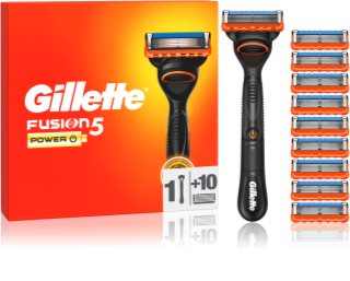 Gillette Fusion5 Power самобръсначка + резервни остриета 10 бр.