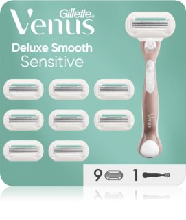 Gillette Venus Deluxe Smooth Sensitive rasoir + lames de rechange 9 pcs