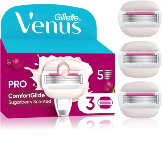 Gillette Venus Comfortglide Sugarberry Miami pakaitiniai peiliukai 3 vnt.