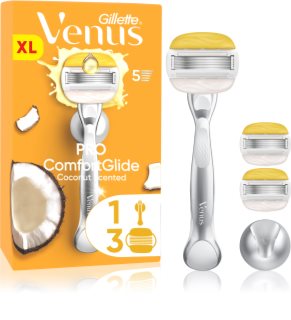 Gillette Venus PRO ComfortGlide Coconut Raseerija naistele dušihoidikuga + varuterad 5 tk
