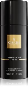 Gisada Ambassador Deodorant Spray ohne Aluminium für Herren 150 ml