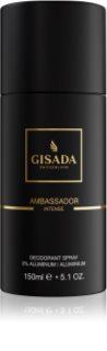 Gisada Ambassador Intense Deodorant Spray ohne Aluminium für Herren 150 ml