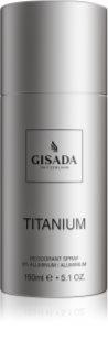 Gisada Titanium purškiamasis dezodorantas be aliuminio vyrams 150 ml