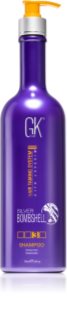 GK Hair Silver Bombshell shampoo voor blond haar voor het neutraliseren van koperkleurige ondertonen
