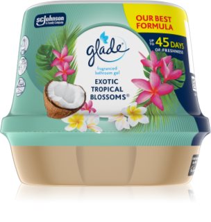 GLADE Exotic Tropical Blossoms gel parfumé pour la salle de bains 180 g