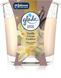 GLADE Vanilla Cream Cookies lumânare parfumată 112 g