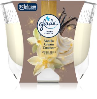 GLADE Vanilla Cream Cookies lumânare parfumată 204 g