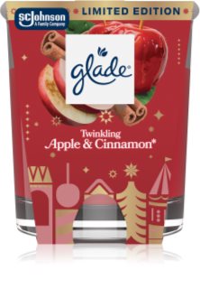 GLADE Twinkling Apple & Cinnamon mirisna svijeća