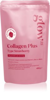 Glow25 Collagen Plus Typ Strawberry bebida instantánea de colágeno con vitamina C sabor Strawberry 450 g