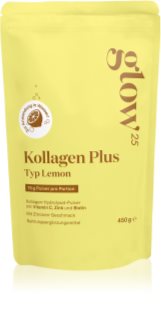 Glow25 Collagen Plus Typ Lemon bebida instantánea de colágeno con vitamina C sabor Lemon 450 g