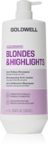 Goldwell Dualsenses Blondes & Highlights Anti-Yellow Shampoo Shampoo til at neutralisere gule toner 1000 ml