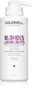 Goldwell Dualsenses Blondes & Highlights mascarilla regeneradora neutralizante para tonos amarillos