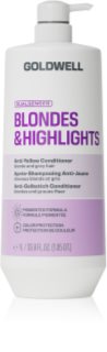 Goldwell Dualsenses Blondes & Highlights Anti-Yellow Conditioner Hårbalsam til at neutralisere gule toner 1000 ml