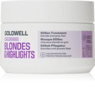 Goldwell Dualsenses Blondes & Highlights 60Sec Treatment tehokas uudistava hoito vaaleille ja raidoitetuille hiuksille 200 ml