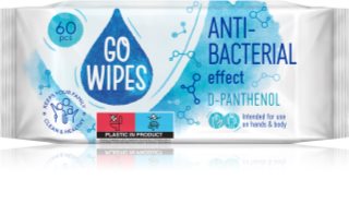 GoWipes Anti-Bacterial Effect D-Panthenol Niisked puhastusrätikud antibakteriaalse toimega 60 tk