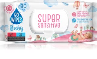 GoWipes Super Sensitive мокри почистващи кърпички за деца за чувствителна кожа 0+ 60 бр.