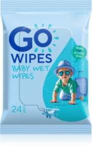 GoWipes Baby Wet Wipes otroški nežni vlažni robčki za zelo občutljivo suho in atopično kožo 24 kos