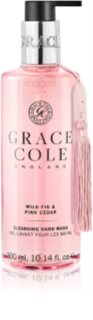 Grace Cole Wild Fig & Pink Cedar jabón líquido de manos con textura suave 300 ml