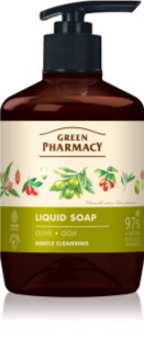 Green Pharmacy Olive & Goji Berry Liquid Soap Roku ziepes ar sūknīti 460 ml
