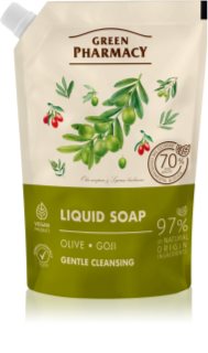 Green Pharmacy Olive & Goji Berry Liquid Soap Šķidrās ziepes uzpilde 460 ml