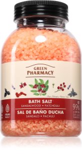 Green Pharmacy Sandalwood & Patchouli Bath Salt sare de baie relaxanta 1000 g
