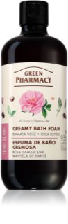 Green Pharmacy Damask Rose & Shea Butter Bath Foam espuma de baño cremosa con manteca de karité 500 ml