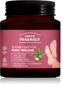 Green Pharmacy Foot Care Regenerating Sugar-Salt Oil Foot Peeling eksfoliējošs skrubis pēdām 300 ml