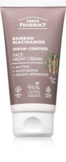 Green Pharmacy Bamboo & Niacinamide Night Face Cream хидратиращ нощен крем 50 мл.