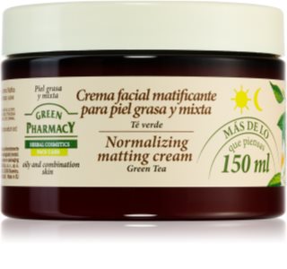 Green Pharmacy Face Care Green Tea mattierende Creme für fettige und Mischhaut 150 ml