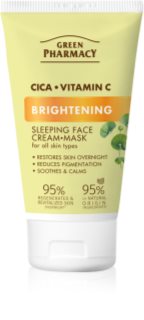 Green Pharmacy Cica + Vitamin C máscara iluminadora para rosto 50 ml