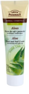 Green Pharmacy Hand Care Aloe creme emoliente e hidratante para mãos e unhas 100 ml