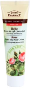Green Pharmacy Hand Care Rose nährende und feuchtigkeitsspendende Creme für Hände und Fingernägel 100 ml