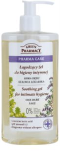 Green Pharmacy Pharma Care Oak Bark Sage upokojujúci gél na intímnu hygienu 300 ml