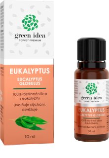 Green Idea Eukalyptus 100% ätherisches Öl zur Unterstützung einer normalen Funktion der Atemwege 10 ml