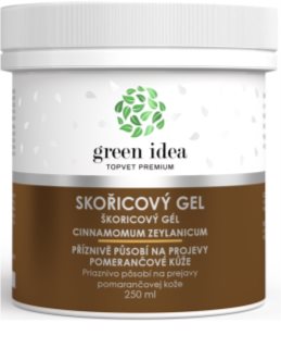 Green Idea Topvet Premium Skořicový gel masážní gel 250 ml