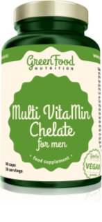 GreenFood Nutrition Multi VitaMin Chelate for Men kapsuly s multivitamínovým komplexom 90 cps