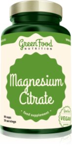 GreenFood Nutrition Magnesium Citrate podpora spánku a regenerace 90 cps