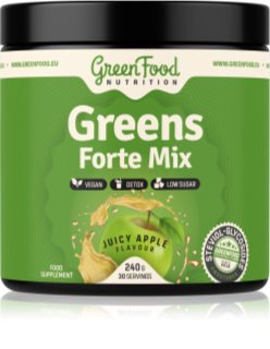 GreenFood Nutrition Greens Forte Mix prášok na detoxikáciu organizmu a podporu imunity
