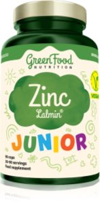 GreenFood Nutrition Junior Zinc Lalmin capsule în sprijinul sistemului imunitar 38.7 g
