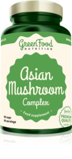 GreenFood Nutrition Asian Mushroom Complex capsules aux extraits de champignons médicinaux 90 cps