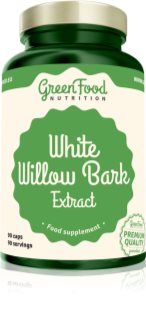GreenFood Nutrition White Willow Bark White Willow Bark capsules conçu pour soutenir l’appareil locomoteur 90 cps