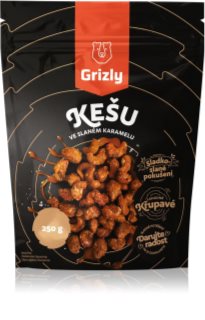 Grizly kešu oriešky v slanom karameli orechy v poleve 250 g