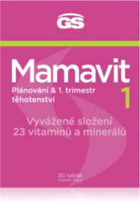 GS Mamavit 1 Plánování a 1. trimestr tablety pro ženy těhotné, kojící nebo plánující těhotenství