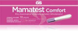 GS Mamatest Comfort 10 mIU/ml těhotenský test jednorázový 1 ks