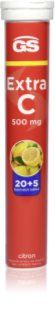 GS Extra C 500 mg šumivé tablety pro podporu imunity, snížení míry únavy a vyčerpání příchuť Lemon 25 tbl