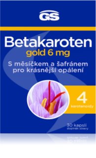 GS Betakaroten gold 6 mg kapsuly pre podporu opálenia