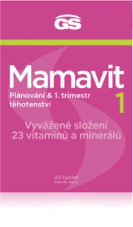 GS Mamavit 1 Plánování a 1. trimestr tablety pro ženy těhotné, kojící nebo plánující těhotenství