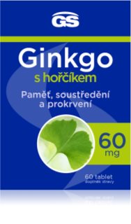GS Ginkgo 60 mg s hořčíkem tablety pro podporu duševní rovnováhy 60 tbl