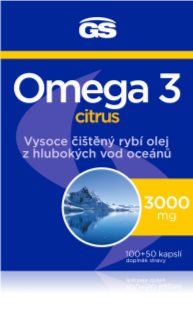 GS Omega 3 Citrus 3000 mg kapsle pro normální činnost srdce a mozku