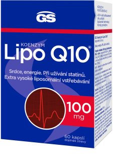 GS Koenzym Lipo Q10 100 mg kapsle pro zdravé srdce a cévy 60 cps